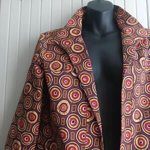 Vintage Transitions Woman Medium Geometric Circles Blazer